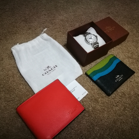 coach bundle - watch/ card holder/ wallet - Picture 1 of 5